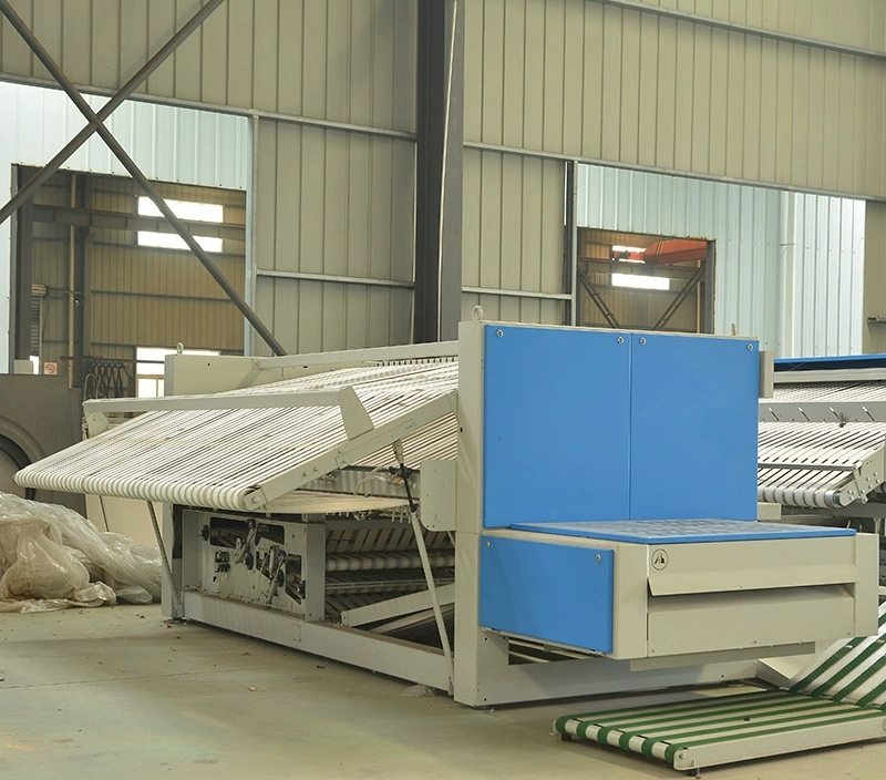 Automatic folding machine rear and outlet view
