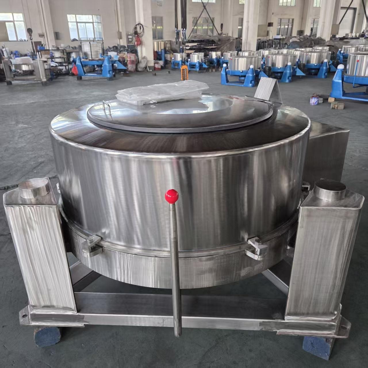 Stainless steel centrifugal hydro extractor front view